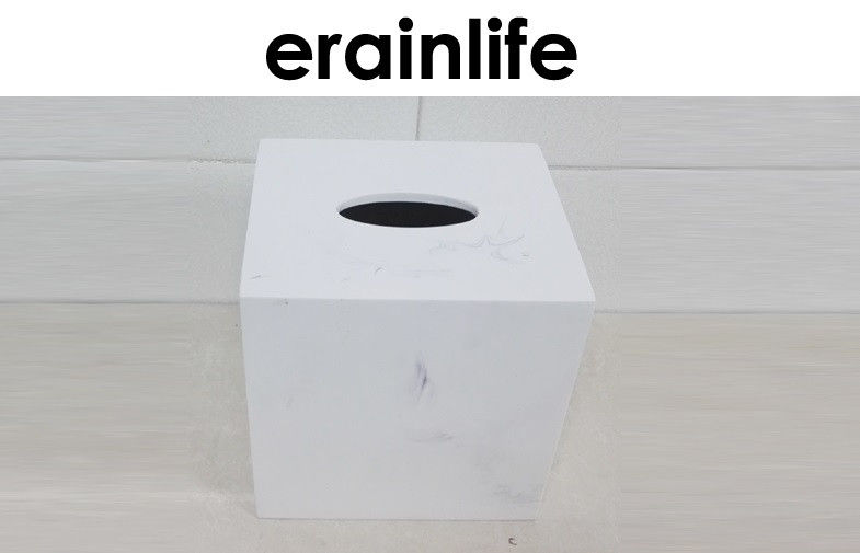 Imitate Marble Finish Eco-Friendly Tissue Box Bathroom Accessory Set Hotel Item